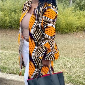 African Ankara prints women kimono African clothes M/L
